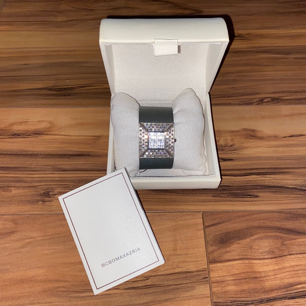 BCBG Swarovski crystal watch. Excellent condition! Original box